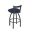 Holland Bar Stool Co 30" Low Back Swivel Bar Stool, Pewter Finish, Graph Anchor Seat 82130PW014 - alternate 3